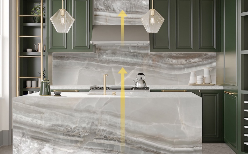 kitchen setting Glendale bioquartz